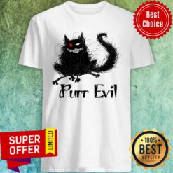 Awesome Black Cat Purr Evil Shirt