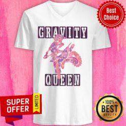 Awesome Motocross Gravity Queen V-neck