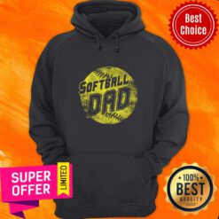 Awesome Softball Dad Crewneck Hoodie