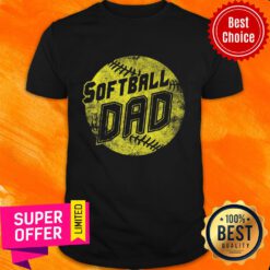 Awesome Softball Dad Crewneck Shirt