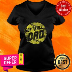Awesome Softball Dad Crewneck V-neck