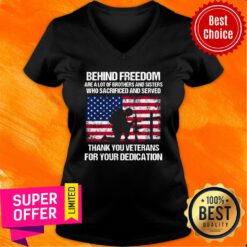 Behind Freedom Are A Lot Of Brothers Sisters V-neck