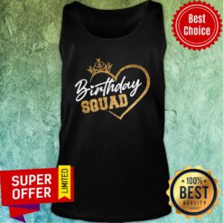 Birthday Squad Big Heart Crown Tank Top