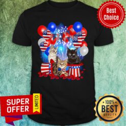 Cats Independence Day American Flag Shirt
