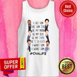 CNA Life I Like Him Too Man Boo Type So Cute Tank Top