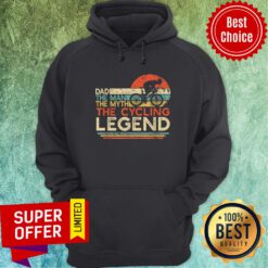 Dad The Man Myth Cycling Legend Vintage Hoodie
