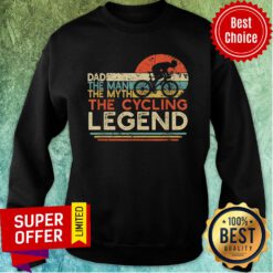 Dad The Man Myth Cycling Legend Vintage Sweatshirt