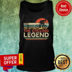 Dad The Man Myth Cycling Legend Vintage Tank Top