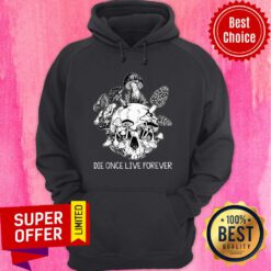 Die Once Live Forever Mushroom Skull Hoodie