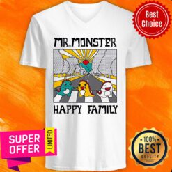 Dinosaur Monster Happy Family V-neck