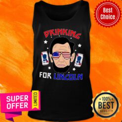 Drinking For Lincoln American Flag Tank Top
