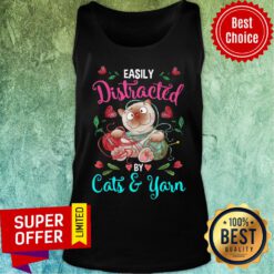 Easily Distracted By Cats And Yarn Tank Top