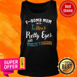 F-Bomb Mom Pretty Eyes Thick Tank Top