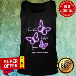 Faith Hope Love Lupus Awareness Tank Top