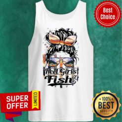 Fishing Reel Girls Fish 2 Sides Tank Top