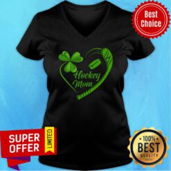 Four Leaf Clover Hockey Mom Crewneck V-neck