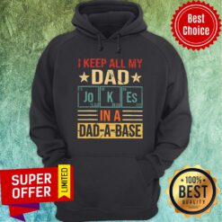 I Keep All My Dad Joke In A Dad A Base Hoodie