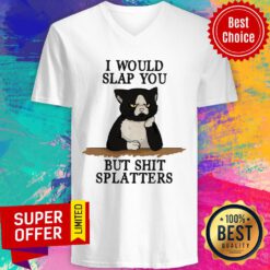 I Would But Shirt Splatter V-neck