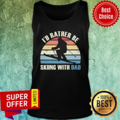 I'd Rather Be Skiing With Dad Vintage Tank Top