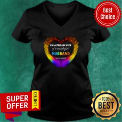 I'm A Proud Wife Husband In Heaven V-neck