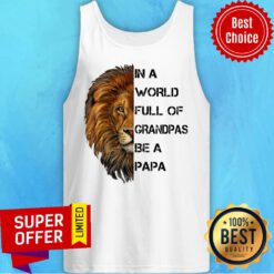 In A World Full Of Grandpas Be A Papa Lion Tank Top