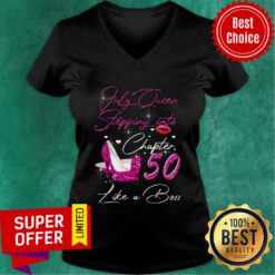 July Queen Stepping Into Chapter 50 Like A Boss V-neck