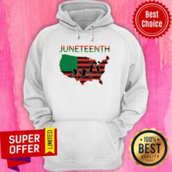 Juneteenth Basketball American Flag Hoodie