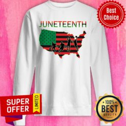 Juneteenth Basketball American Flag Sweatshirt