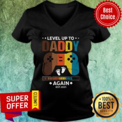 Level Up To Daddy Again Game V-neck