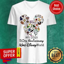 Mickey 50th Anniversary Walf Disney World V-neck