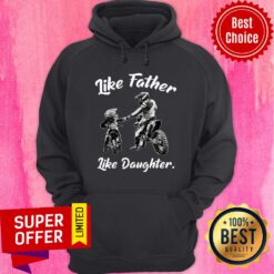 Motocross Dad And Daughter Hoodie