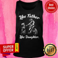 Motocross Dad And Daughter Tank Top