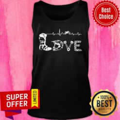Motocross Love Letters With Heartbeat Tank Top