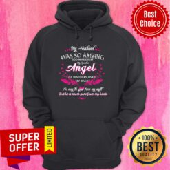 My Husband So Amazing Angel Hoodie