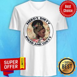 Nerdy Dirty Inked And Curvy V-neck