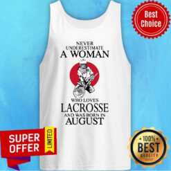 Never Underestimte A Woman Lacrosse August Tank Top