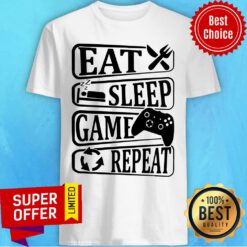 Nice Eat Sleep Game Repeat Shirt