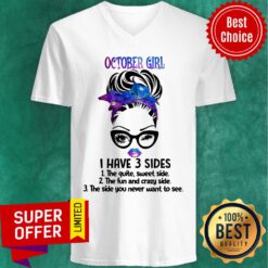 October Girl I Have 3 Sides The Quiet Sweet Side V-neck