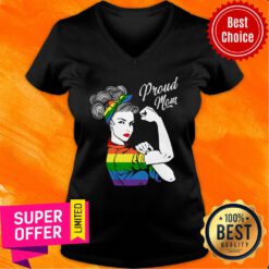 Official Proud Mom LGBT V-neck