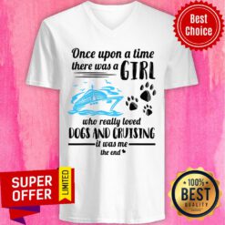 Once Upon A Time There A Girl Dogs And Cruising V-neck