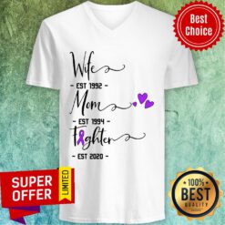 Personalizable Wife Mom Fighter V-neck