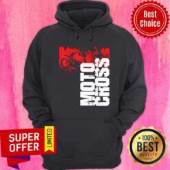 Premium Motocross Red Cross Hoodie