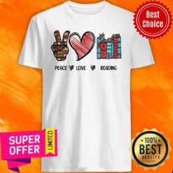 Premium Peace Love Reading Book Shirt