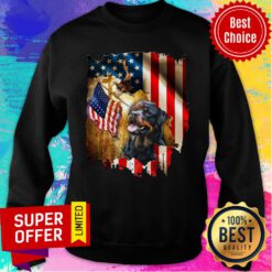 Premium Rottweiler American Flag Sweatshirt