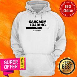 Sarcasm Loading 75 Percent Please Wait Hoodie