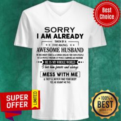 Sorry I Am Already TAken By A Girl My Eyes V-neck