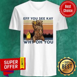 Vintage Eff You See Kay Why Oh You Bear V-neck