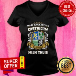Waar Ik Ook Heenga Castricum Mijin Thuis Flag V-neck