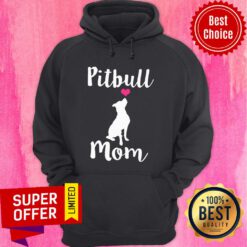 Womens Pitbull Mom Crewneck Hoodie
