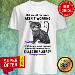 Angry Cat Not Sure If The Meds Aren't Working Of If They Are And The Pain Killed Me Already Shirt